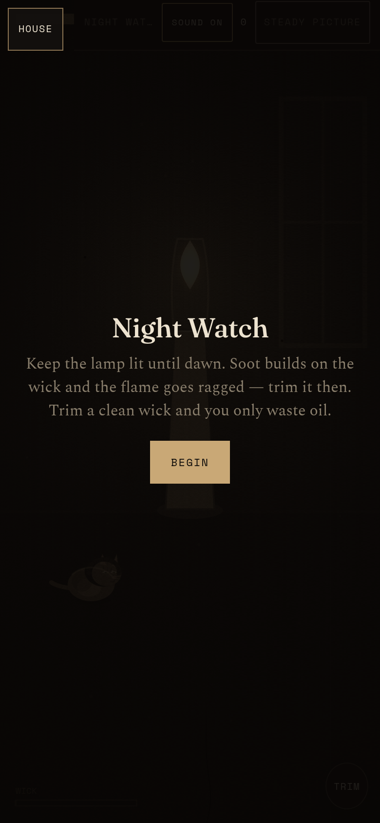 Gameplay still from Night Watch, saved for this sit