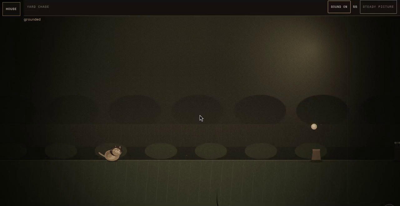 Gameplay still from Yard Chase, saved for this sit