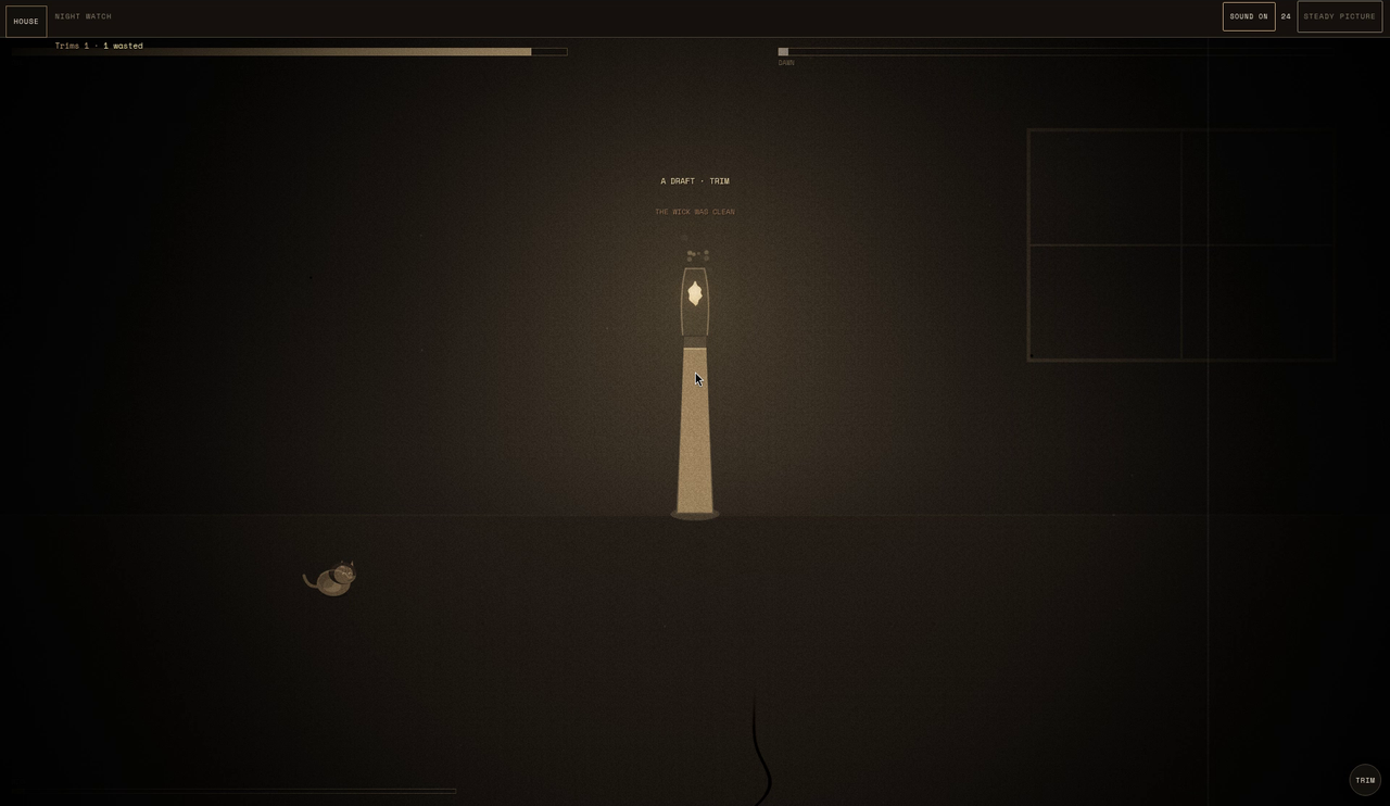 Gameplay still from Night Watch, saved for this sit
