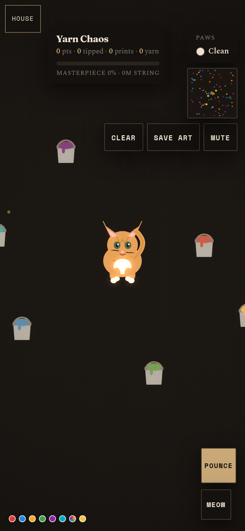 Gameplay still from Yarn Chaos, saved for this sit