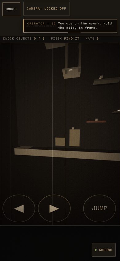 Gameplay still from The Operator, saved for this sit