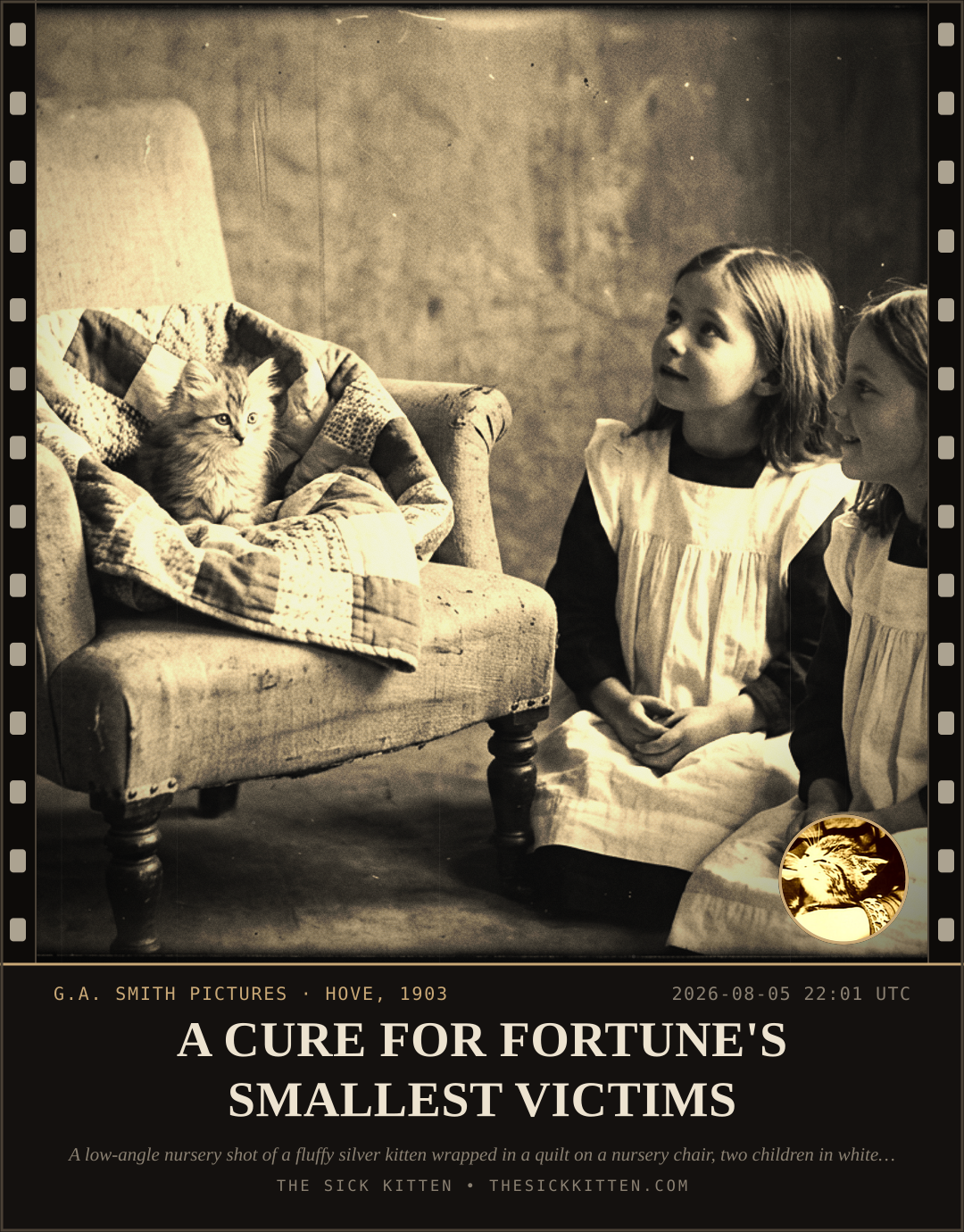 The Sick Kitten, frame no. 722: A CURE FOR FORTUNE'S SMALLEST VICTIMS
