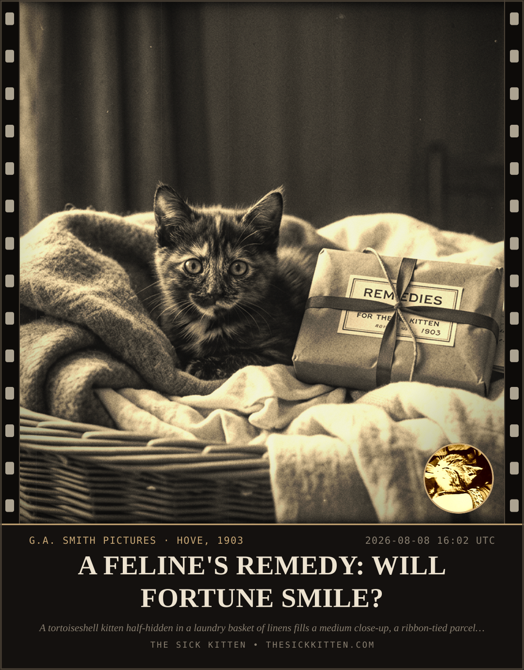 The Sick Kitten, frame no. 845: A FRAME FROM THE REEL
