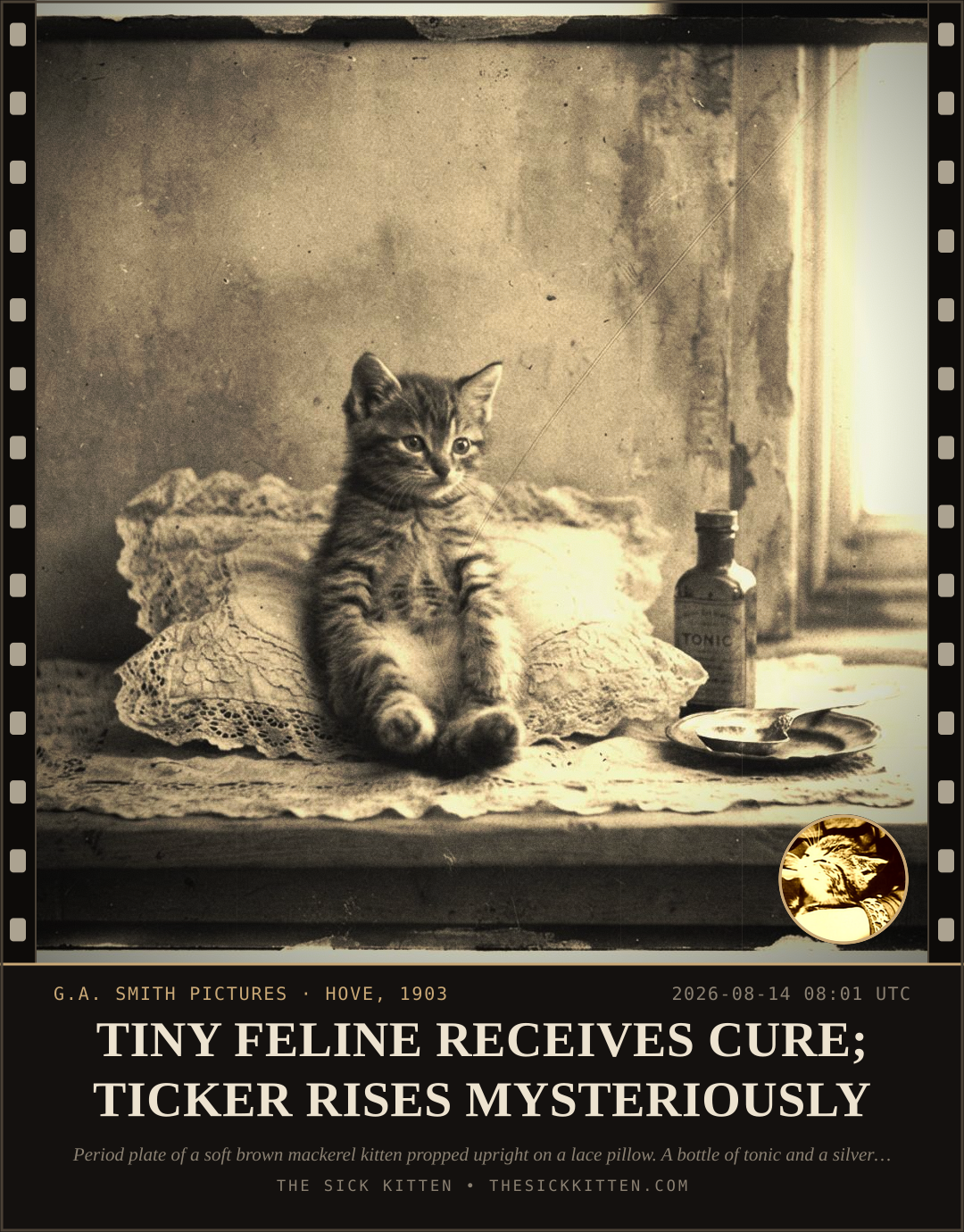The Sick Kitten, frame no. 898: A FRAME FROM THE REEL