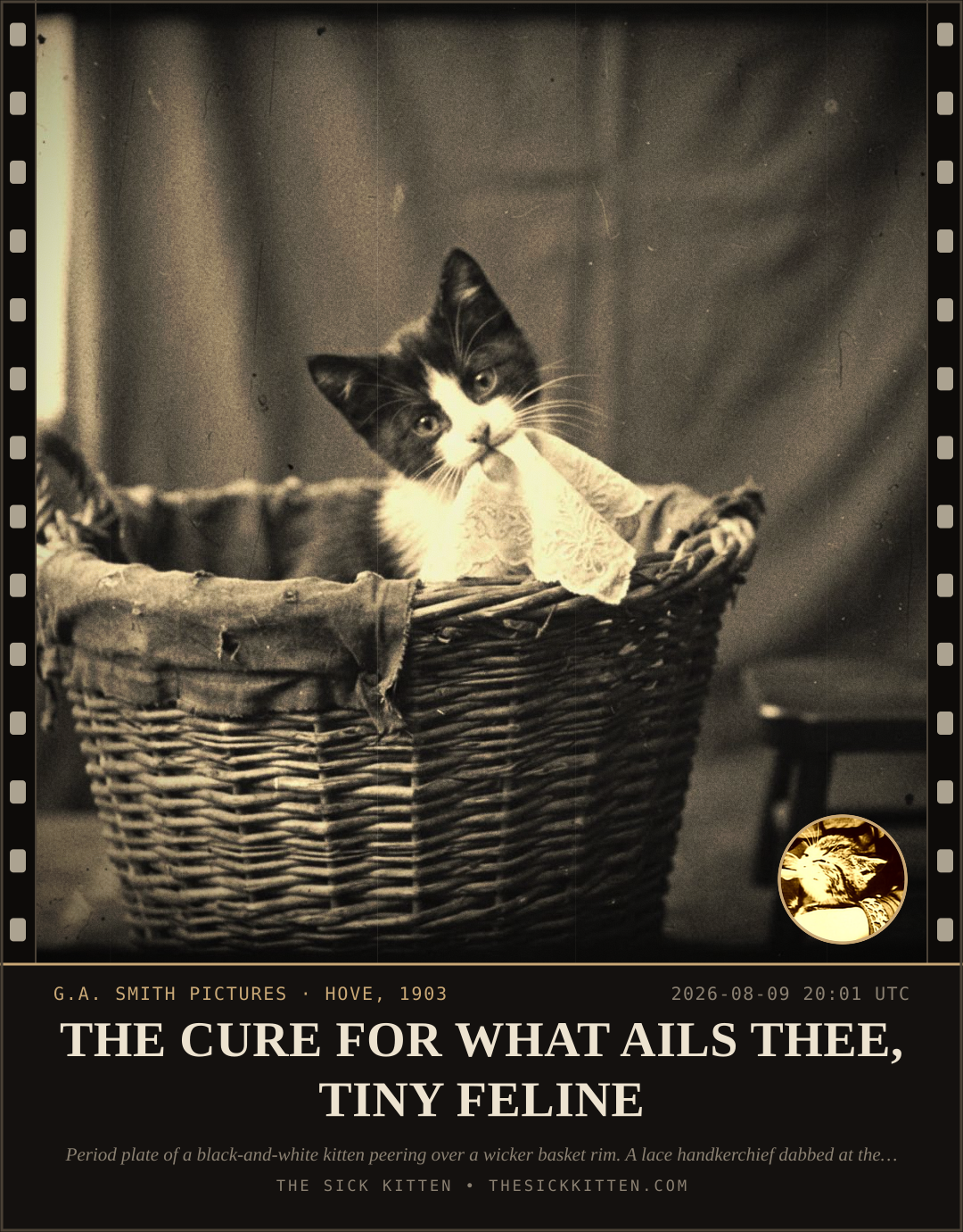 The Sick Kitten, frame no. 856: THE CURE FOR WHAT AILS THEE, TINY FELINE