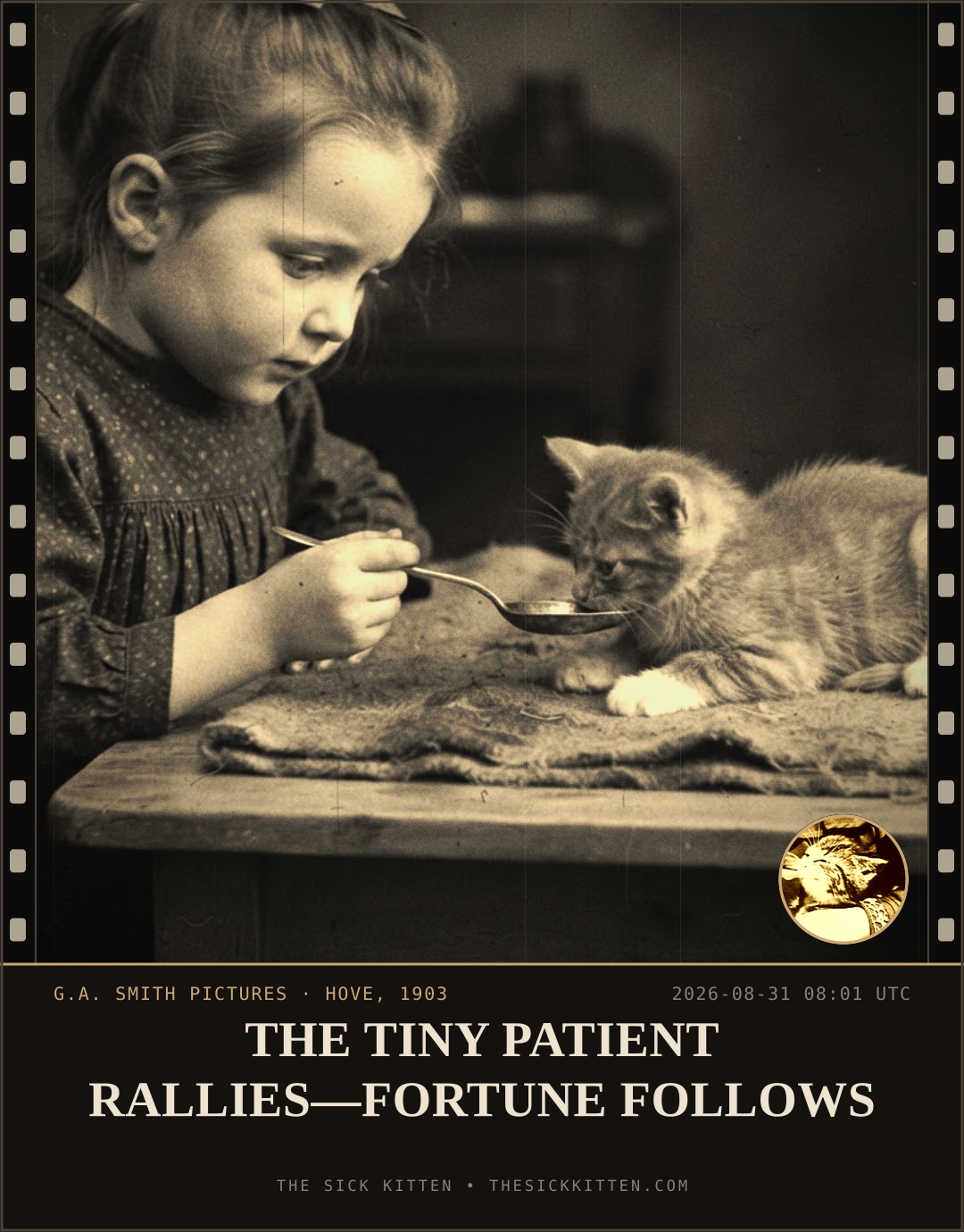 The Sick Kitten, frame no. 994: THE TINY PATIENT RALLIES—FORTUNE FOLLOWS