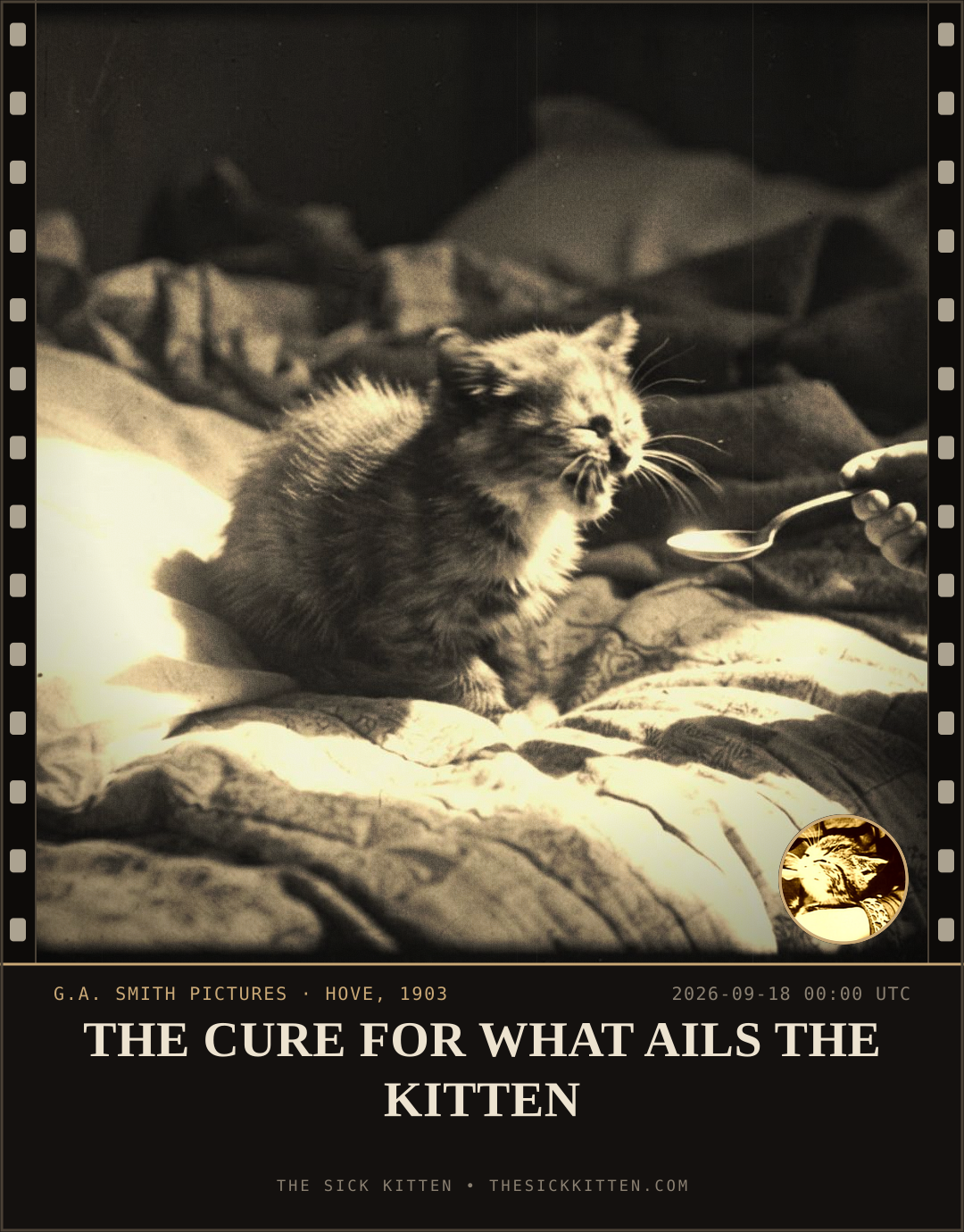 The Sick Kitten, frame no. 1140: THE CURE FOR WHAT AILS THE KITTEN